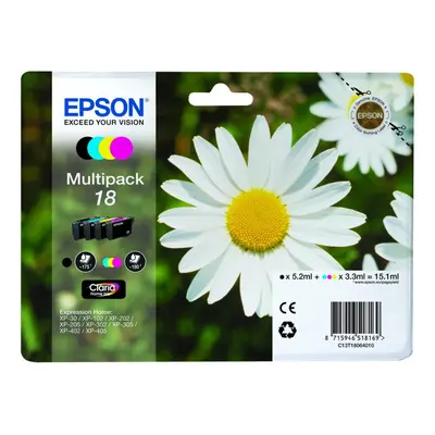 EPSON Daisy T1806 Cyan, Magenta, Yellow & Black Ink Cartridges - Multipack, Cyan