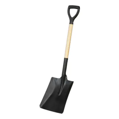 Pressed Carbon Steel Shovel - 710mm Hardwood Ash Shaft Handle - Tempered Head