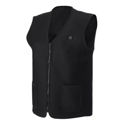 (3XL) Electric Vest Heated Cloth Jacket USB Thermal Warm Heated Winter Body Warmer Ski