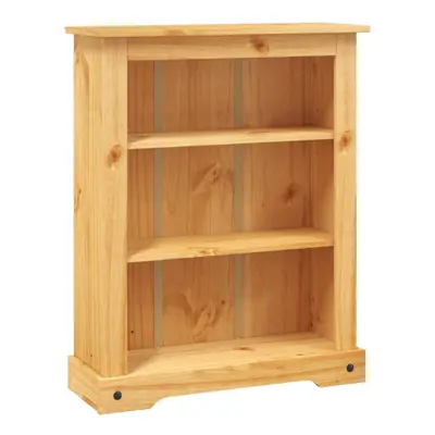 vidaXL 3-Tier Bookcase Mexican Pine Corona Range Display Shelf Storage Cabinet