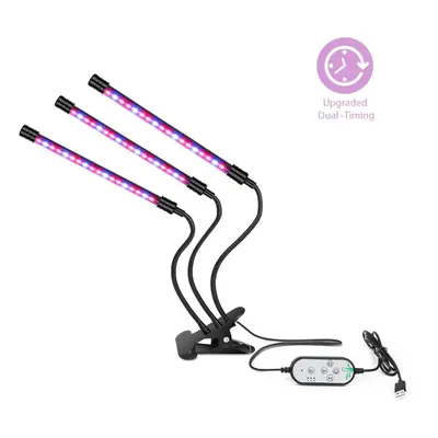 (3 Heads USB Port) LED Grow Light USB Phyto Lamp Full Spectrum Fitolamp With Control Phytolamp F