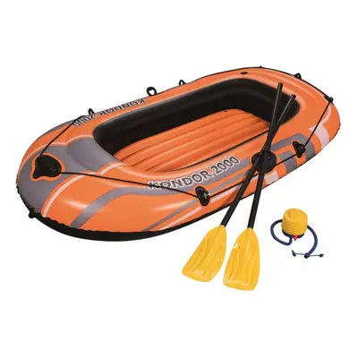 Bestway Inflatable Boat Set Kondor Set 188x98cm Sport Rowing Canoe Kayak