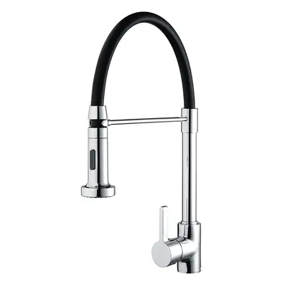 Bristan LQR PROSNK C Liquorice Professional Kitchen Sink Mixer Tap with Pull Out Hose and Spray 