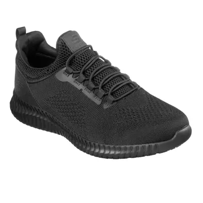 (9) Skechers: Black Cessnock Occupational Shoe