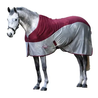 (6' 3", Burgundy/Grey) Weatherbeeta Micro-Air Standard Neck Cooler Rug