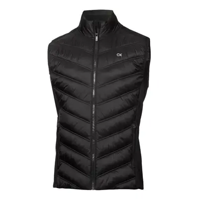 (2XL, Black) Calvin Klein Mens Frontera Moisture Wicking Full Zip Hybrid Golf Gilet