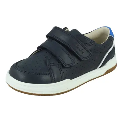 (Navy, UK Child) Childrens Clarks Casual Trainers Fawn Solo