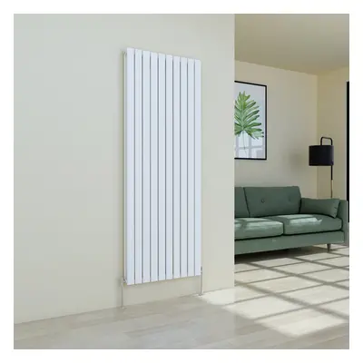 (1800 x 682mm Double, White) Flat Panel Designer Radiator