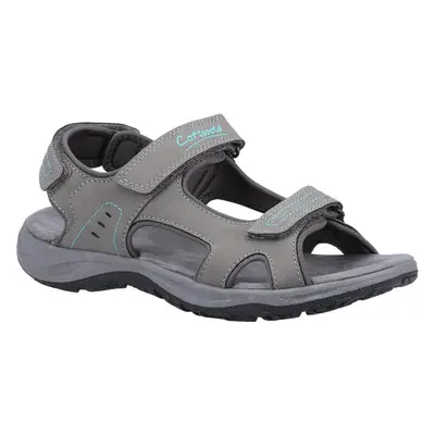 (7 UK, Grey/Turquoise) Cotswold Womens/Ladies Freshford Recycled Sandals