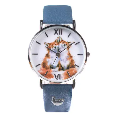 Wrendale Designs Fox Watch Navy Vegan Leather Strap