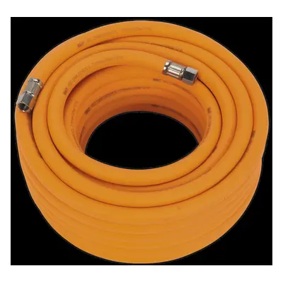 Air Hose 15m x Ø10mm Hybrid High-Visibility with 1/4"BSP Unions