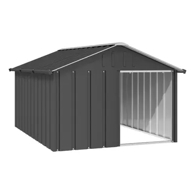 (anthracite) vidaXL Dog House Kennel Anthracite/Grey 116.5x103x81.5 cm/116.5x153x81.5 cm