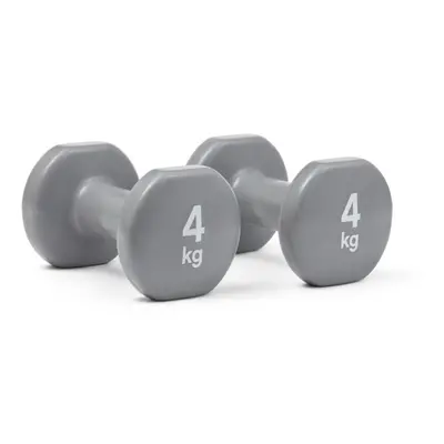 (2 x 4kg) Reebok Dumbbells Hand Weights Lifting kg Pairs