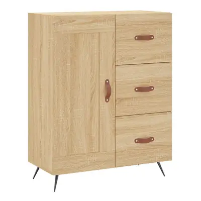 (sonoma oak) vidaXL Sideboard Storage Side Cabinet Cupboard Grey Sonoma Engineered Wood