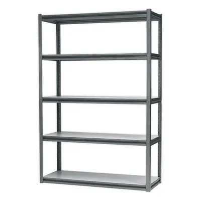 Warehouse Racking Unit with MDF Shelves - 600kg Per Shelf - Steel Frame