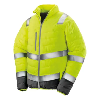 (3XL, Fluro Yellow) SAFE-GUARD by Result Mens Safety Jacket