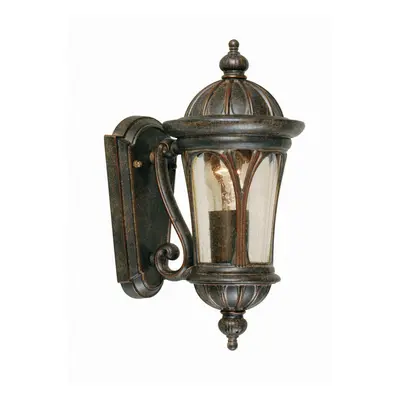 Outdoor IP44 Wall Light Weathered Bronze LED E27 100W d01986