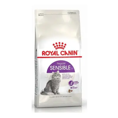 Royal Canin Feline Adult Nutrition Sensible Cat Food (2kg) | Balanced Diet for Sensitive Stomach