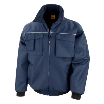 (M, Navy) WORK-GUARD by Result Mens Sabre Pilot Jacket