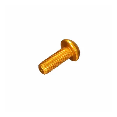 (Gold) 50Pcs M38mm Hex Socket Screws Round Head Cap Screw Aluminum Alloy