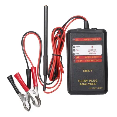 Automotive Glow Plug Analyzer Vehicle Car Repair Tester LED Diagnostic Tool 12V