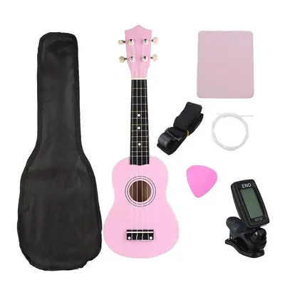 21 Inch Economic Soprano Ukulele Uke Musical Instrument With Gig bag Strings Tuner