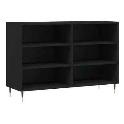 vidaXL Sideboard Storage Cabinet Cupboard Side Cabinet Black Engineered Wood