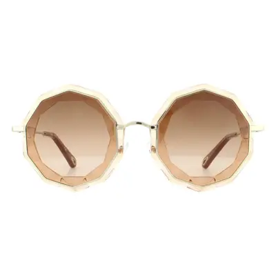 Chloe Sunglasses CE160S Gold Peach Brown Gradient