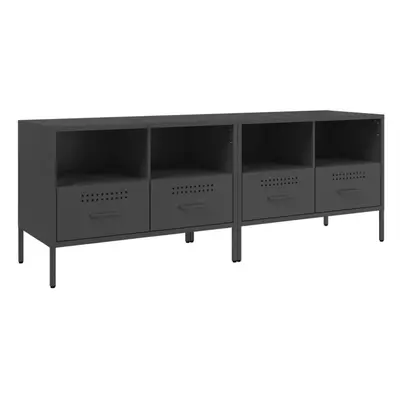 (black, pcs) vidaXL TV Cabinets TV Stand TV Unit Hifi Cabinet pcs Black Cold-rolled Steel