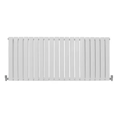 (White, x 1400mm) Flat Panel Radiators Horizontal Vertical Heater