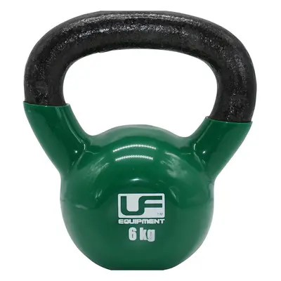 6KG Cast Iron Kettlebell - Podwer Coated & Dipped - Kettle Bell Metal Swing