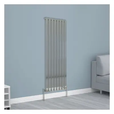 (1600x544mm Single, Chrome) NRG Horizontal Vertical Flat Panel Designer Radiator Central Heating