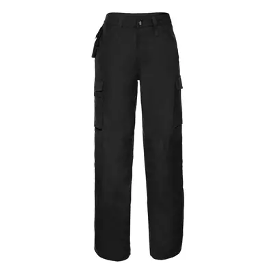 (34R, Black) Russell Mens Heavy Duty Work Trousers