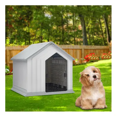 Waterproof Plastic Dog House Pet Kennel with Door