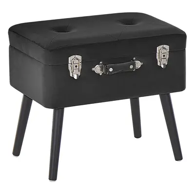 Stool MALLARD Black Velvet