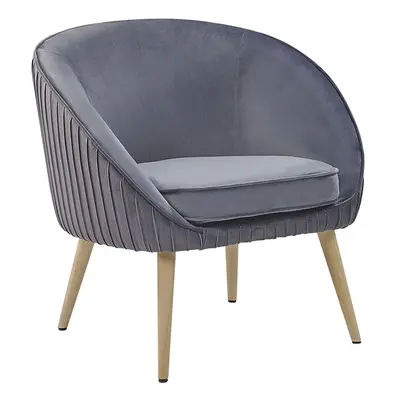 Armchair TROMSO Velvet Grey