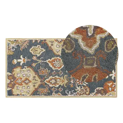 Wool Area Rug x cm Multicolour UMURLU