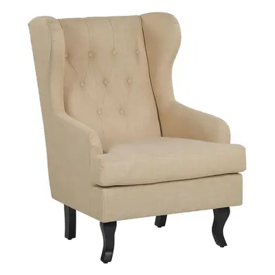 Wingback Chair ALTA Fabric Beige