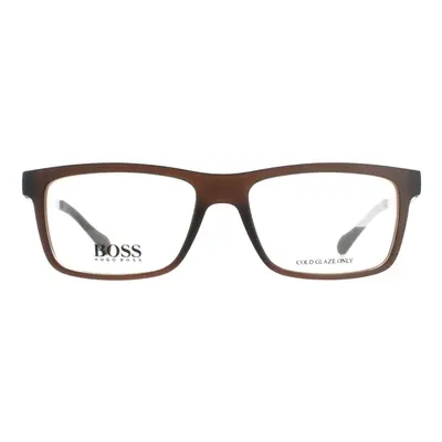 Hugo Boss Glasses Frames BOSS 05A Matte Brown Dark Ruthenium Men