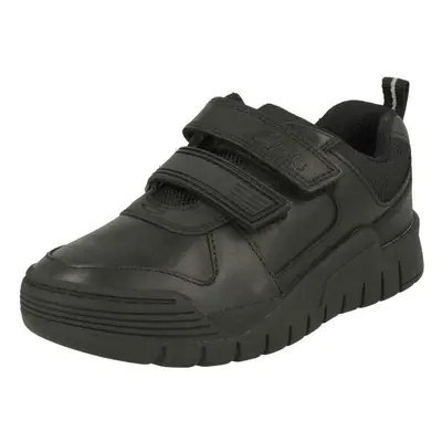 (Black, UK Infant) Boys Clarks Bumper Toe School Shoes Scooter Speed