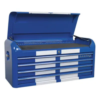 1080 x x 495mm RETRO BLUE Drawer Topchest Tool Chest Lockable Storage