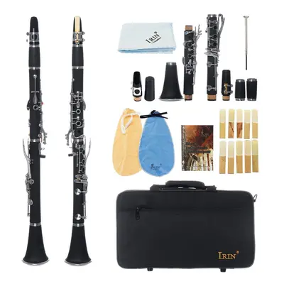 17 key Bb Adjustable Gum Wood Clarinet with Case/Bass StripReed/Screwdriver/Gloves