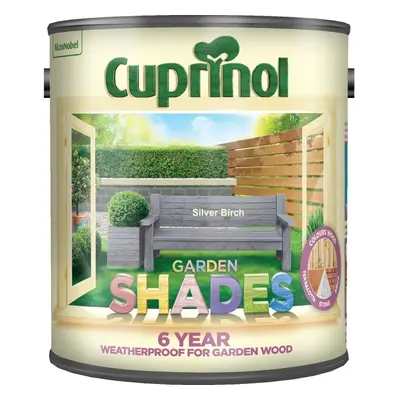 Twin Pack of Cuprinol Garden shades Silver Birch 2.5L