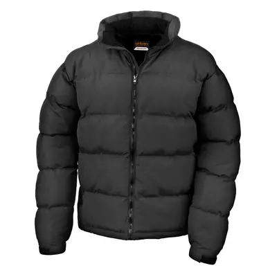 (L, Black) Result Mens Holkham Down Feel Water Repellent Jacket