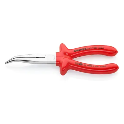 Knipex Snipe Nose Side Cutting Pliers (Stork Beak Pliers) chrome-plated, with dipped insulation,