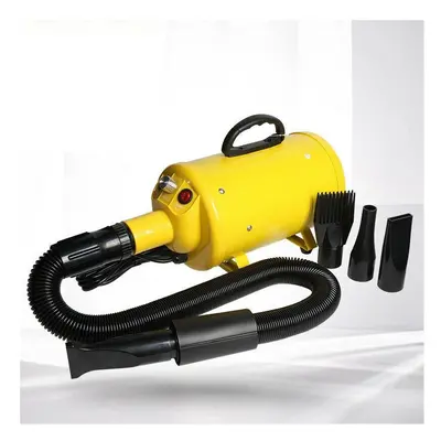 (Yellow) 2000W Pet Hair Dryer Kind of Heads Thickered Filter Element&Air Outlet Pipe Mute Operat