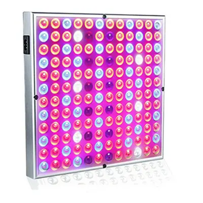 (US Plug) 32W144LEDs Square Panel Indoor Grow Lamp R+B+UV+IR+W Full Spectrum LED Growing Light A