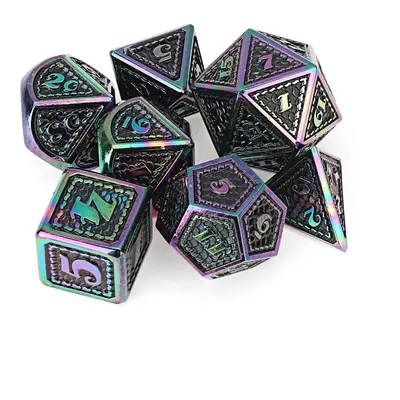 () Beutiful Color Metal Polyhedral Dice Multi-side Set For DND RPG MTG Role Playing Board Game W