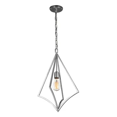 Outdoor Bulb Ceiling Pendant Light Fitting Polished Chrome LED E27 60W