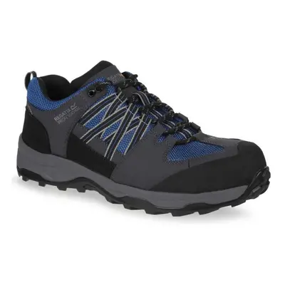 (12 UK, Oxford Blue/Briar) Regatta Mens Clayton Safety Trainers